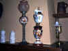 Da sinistra: veilleuses, lampada con stelo, lampada napoletana.