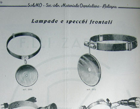 antico laringoscopio a luce riflessa 1 catalogo Samo