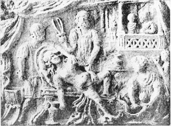 bassorilievo di Ostia, parto