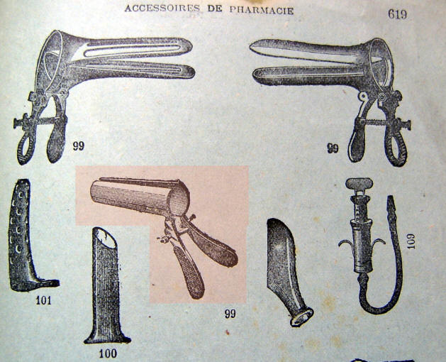 Ricord vaginal speculum catalog