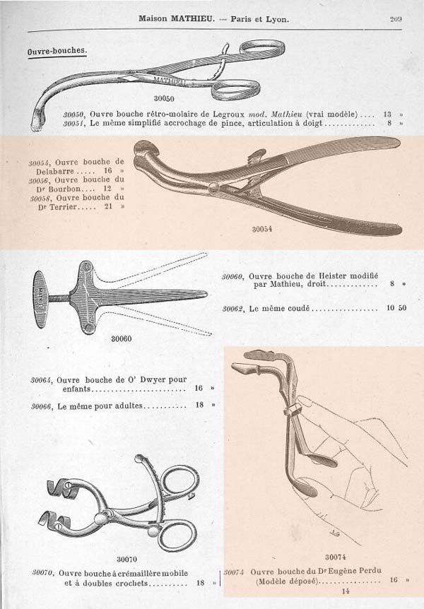 anestesia apribocca Delabarre Perdu catalogo