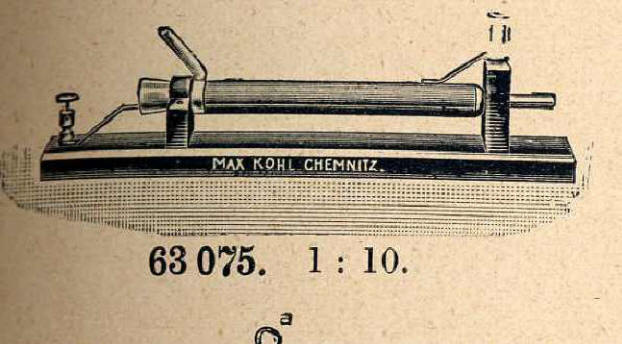 ozonizzatore Oudin Ruhmkorff catalogo Max Kohl