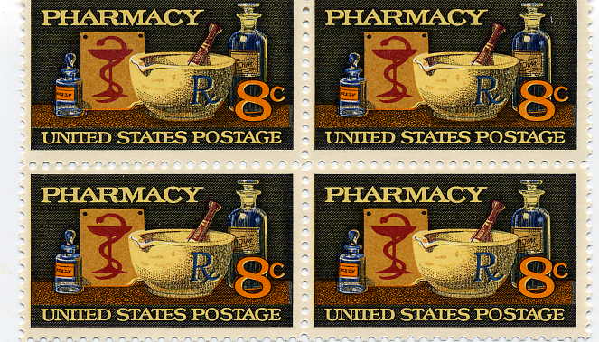 Honoring Pharmacists on Postage Stamps from 1972