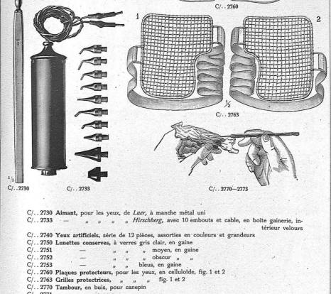 grilles protctives pour les yeux