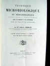 Technique Microbiologique et Srothrapique - Albert Besson - 1914