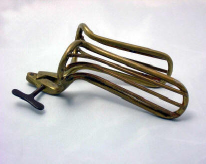 Collin's vaginal speculum - fenestrated valves